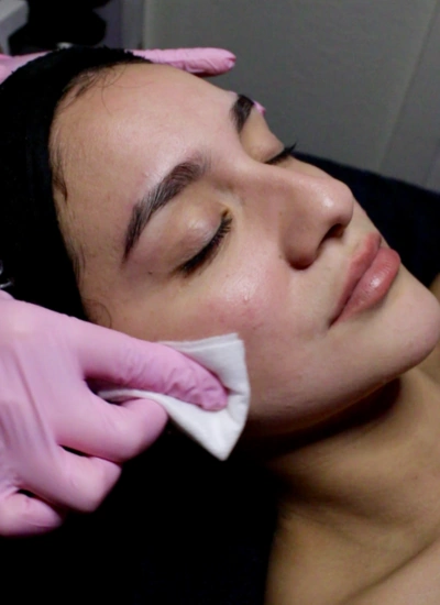 Relaxing facial skincare treatment session at our Mesa, AZ spa