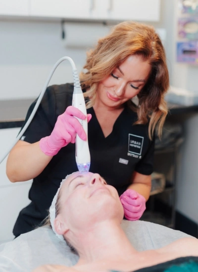 Professional facial skin treatment at Allure Infinite Beauty in Mesa, AZ